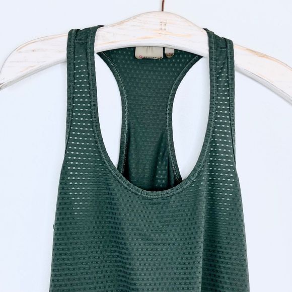 Athleta Green Active Racerback Tank Top Size Small Lightweight - Picture 2 of 4